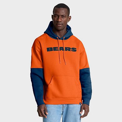 Men's Fanatics Orange Chicago Bears Helmet Pullover Hoodie
