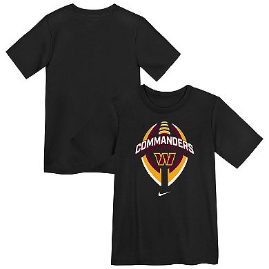 Preschool Nike Black Washington Commanders Icon Legend Performance T-Shirt