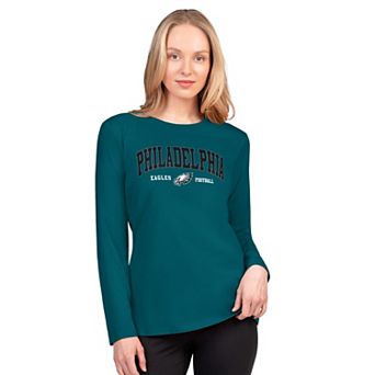 Women's G-III 4Her by Carl Banks Midnight Green Philadelphia Eagles Best Play Long Sleeve T-Shirt