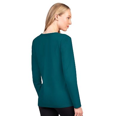 Women's G-III 4Her by Carl Banks Midnight Green Philadelphia Eagles Best Play Long Sleeve T-Shirt