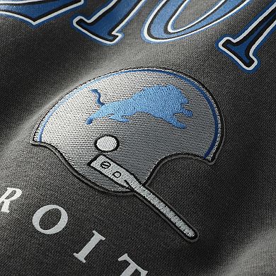 Mitchell & Ness Gray Detroit Lions Slot Pullover Hoodie