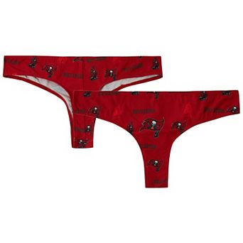 Women's Concepts Sport Red Tampa Bay Buccaneers Mosaic All Over Print Thong