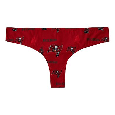 Women's Concepts Sport Red Tampa Bay Buccaneers Mosaic All Over Print Thong