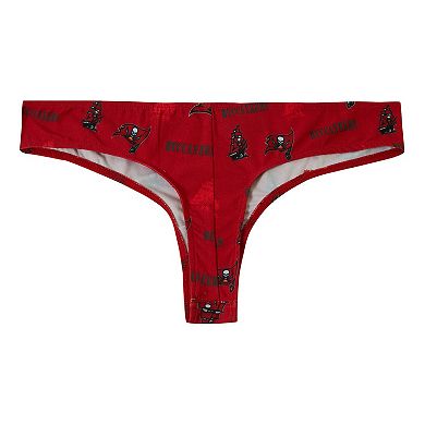 Women's Concepts Sport Red Tampa Bay Buccaneers Mosaic All Over Print Thong