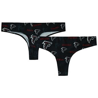 Women's Concepts Sport Black Atlanta Falcons Mosaic All Over Print Thong