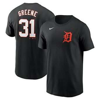 Men's Nike Riley Greene Black Detroit Tigers Fuse Name & Number T-Shirt