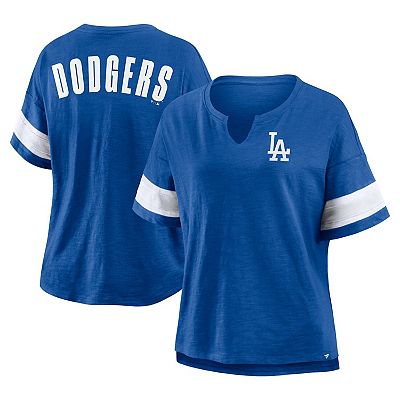 Women's Fanatics Royal Los Angeles Dodgers Curl Route T-Shirt