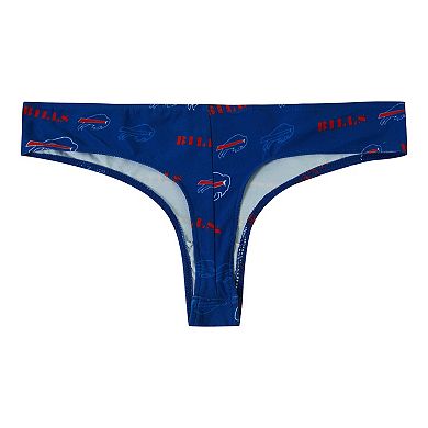 Women's Concepts Sport Royal Buffalo Bills Mosaic All Over Print Thong