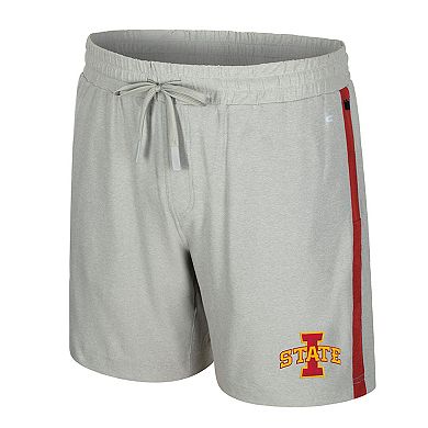 Men's Colosseum Gray Iowa State Cyclones Mac Shorts