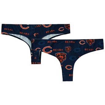 Women's Concepts Sport Navy Chicago Bears Mosaic All Over Print Thong