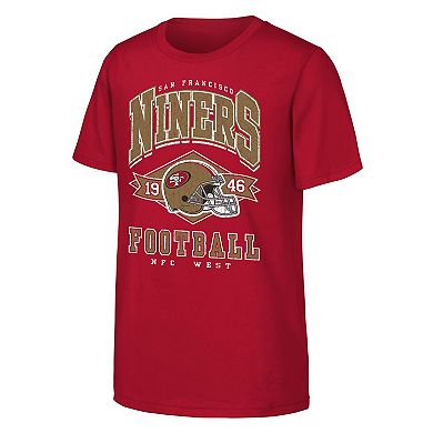 Youth Outerstuff Scarlet San Francisco 49ers Kick Off T-Shirt