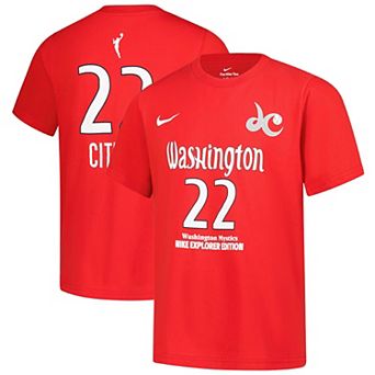 Youth Nike Sonia Citron Red Washington Mystics Explorer Edition Name & Number T-Shirt