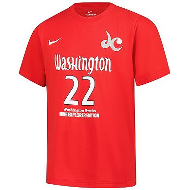 Youth Nike Sonia Citron Red Washington Mystics Explorer Edition Name & Number T-Shirt