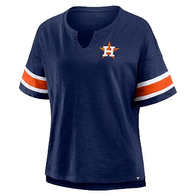 Women's Fanatics Navy Houston Astros Curl Route T-Shirt