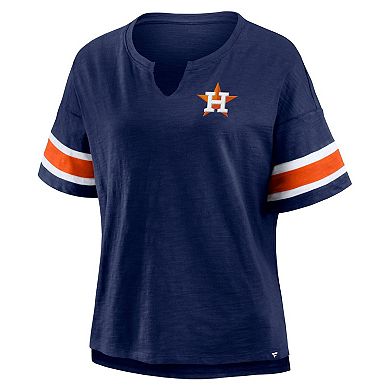 Women's Fanatics Navy Houston Astros Curl Route T-Shirt