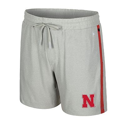 Men's Colosseum Gray Nebraska Huskers Mac Shorts