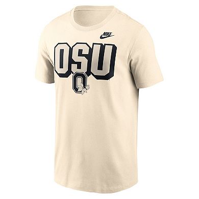 Men's Nike Natural Ohio State Buckeyes Bold Fashion T-Shirt