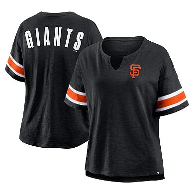 Women's Fanatics Black San Francisco Giants Curl Route T-Shirt