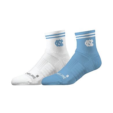 Unisex Strideline North Carolina Tar Heels Premium Knit 2-Pack Half Calf Socks Set