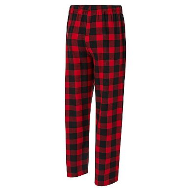 Men's Concepts Sport Scarlet/Black San Francisco 49ers Avondale T-Shirt & Flannel Pants Set