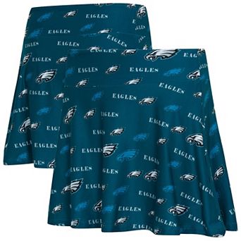 Women's Concepts Sport Midnight Green Philadelphia Eagles Mosaic Allover Print Skort