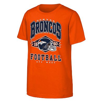 Youth Outerstuff Orange Denver Broncos Kick Off T-Shirt
