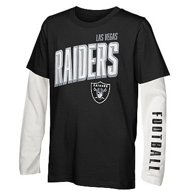 Preschool Outerstuff Las Vegas Raiders The Mix Combo T-Shirt Set