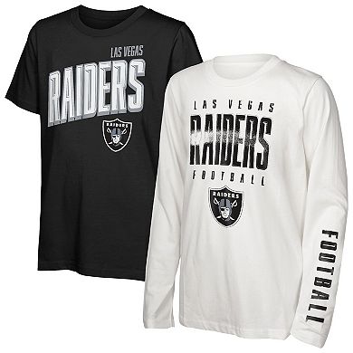 Preschool Outerstuff Las Vegas Raiders The Mix Combo T-Shirt Set