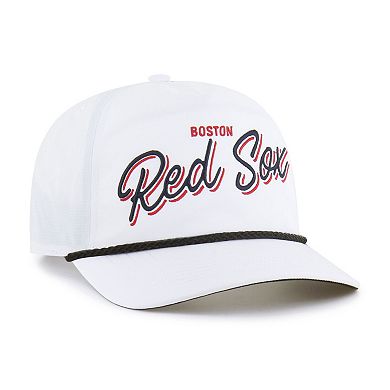 Men's '47 White Boston Red Sox Brrr Fairway Hitch Adjustable Hat