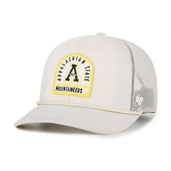 Unisex '47 Cream Appalachian State Mountaineers Core & Inline Gravestone Adjustable Trucker Hat