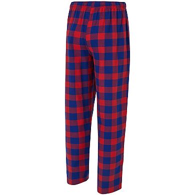 Men's Concepts Sport Royal/Red New York Giants Avondale T-Shirt & Flannel Pants Set