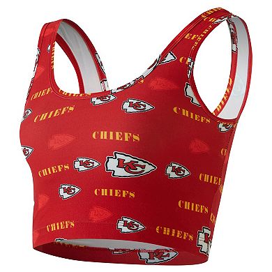 Women's Concepts Sport Red Kansas City Chiefs Mosaic Allover Print Bralette