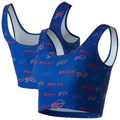 Women's Concepts Sport Royal Buffalo Bills Mosaic Allover Print Bralette