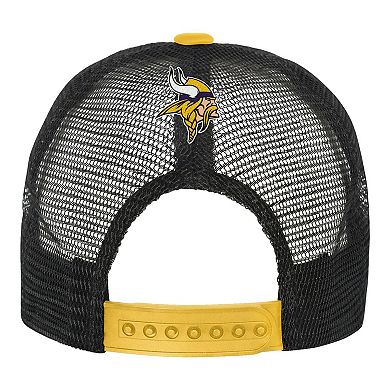Youth White/Gold Minnesota Vikings Modern Fan Trucker Adjustable Hat