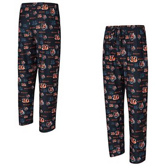 Men's Concepts Sport Black Cincinnati Bengals Mosaic All Over Print Pants