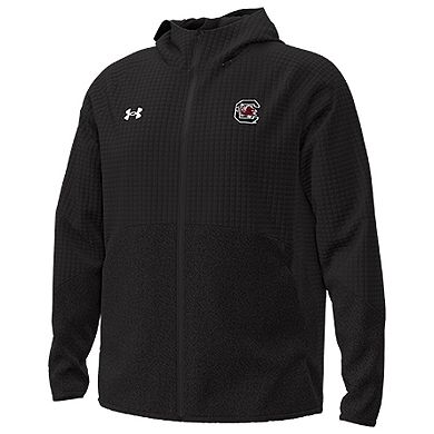 Men's Under Armour Black South Carolina Gamecocks Unstoppable Raglan Full-Zip Jacket