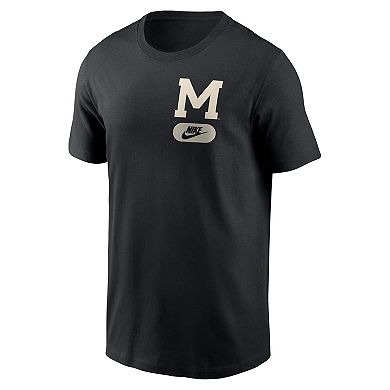 Men's Nike Black Michigan Wolverines Fashion T-Shirt