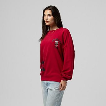 Women's Mitchell & Ness Crimson Alabama Crimson Tide Multi-Hit Sweatshirt