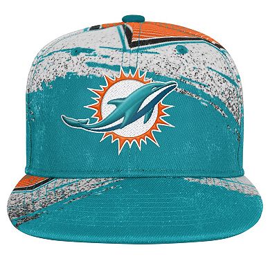 Youth Outerstuff Aqua Miami Dolphins Make Noise Adjustable Hat