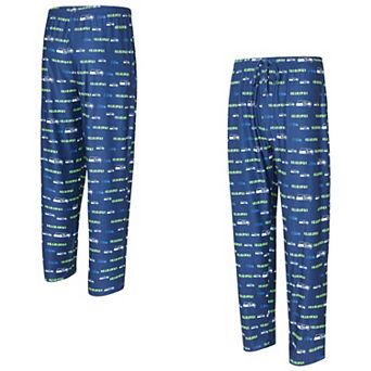 Men's Concepts Sport College Navy Seattle Seahawks Mosaic All Over Print Pants