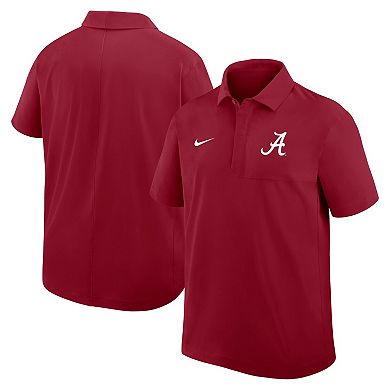 Men's Nike Crimson Alabama Crimson Tide 2025 Coaches Sideline Polo