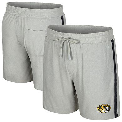 Men's Colosseum Gray Missouri Tigers Mac Shorts