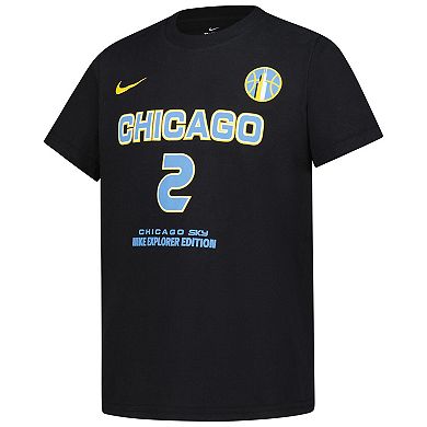 Youth Nike Hailey Van Lith Black Chicago Sky Explorer Edition Name & Number T-Shirt