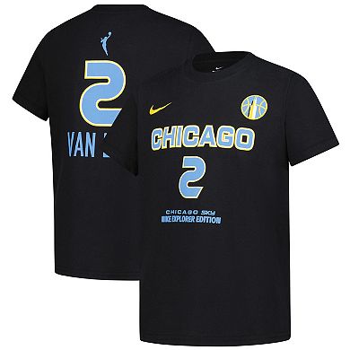 Youth Nike Hailey Van Lith Black Chicago Sky Explorer Edition Name & Number T-Shirt