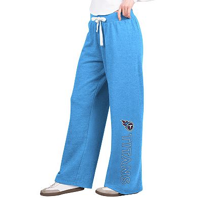 Women's G-III 4Her by Carl Banks Light Blue Tennessee Titans Field Sweatpants