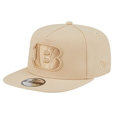 Men's New Era Light Beige Cincinnati Bengals Color Pack A-Frame 9FIFTY Snapback Hat