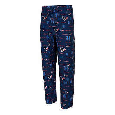 Men's Concepts Sport Navy Houston Texans Mosaic All Over Print Pants