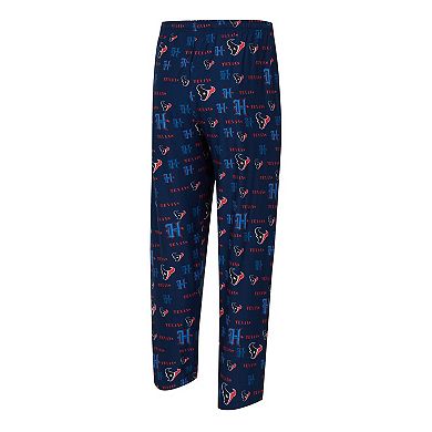 Men's Concepts Sport Navy Houston Texans Mosaic All Over Print Pants