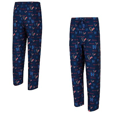 Men's Concepts Sport Navy Houston Texans Mosaic All Over Print Pants