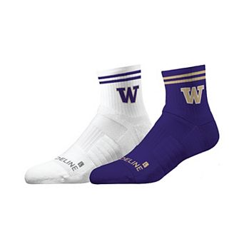 Unisex Strideline Washington Huskies Premium Knit 2-Pack Half Calf Socks Set